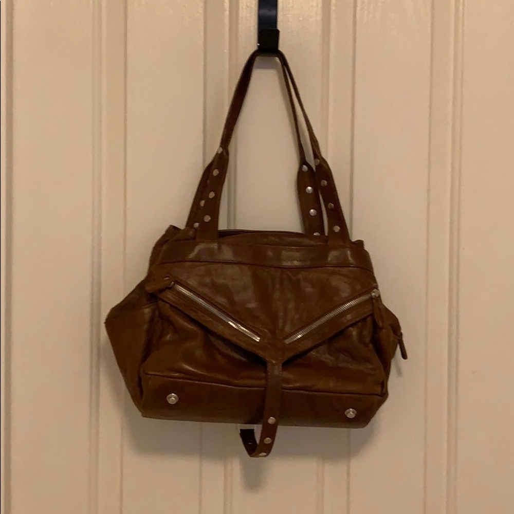 Botkier Trigger Leather Satchel In Tan Camel - image 1